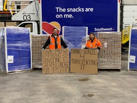 Southwest Airlines Puts Heart Into Action as it Donates More than $400,000 in snacks and other provisioning items across the nation.